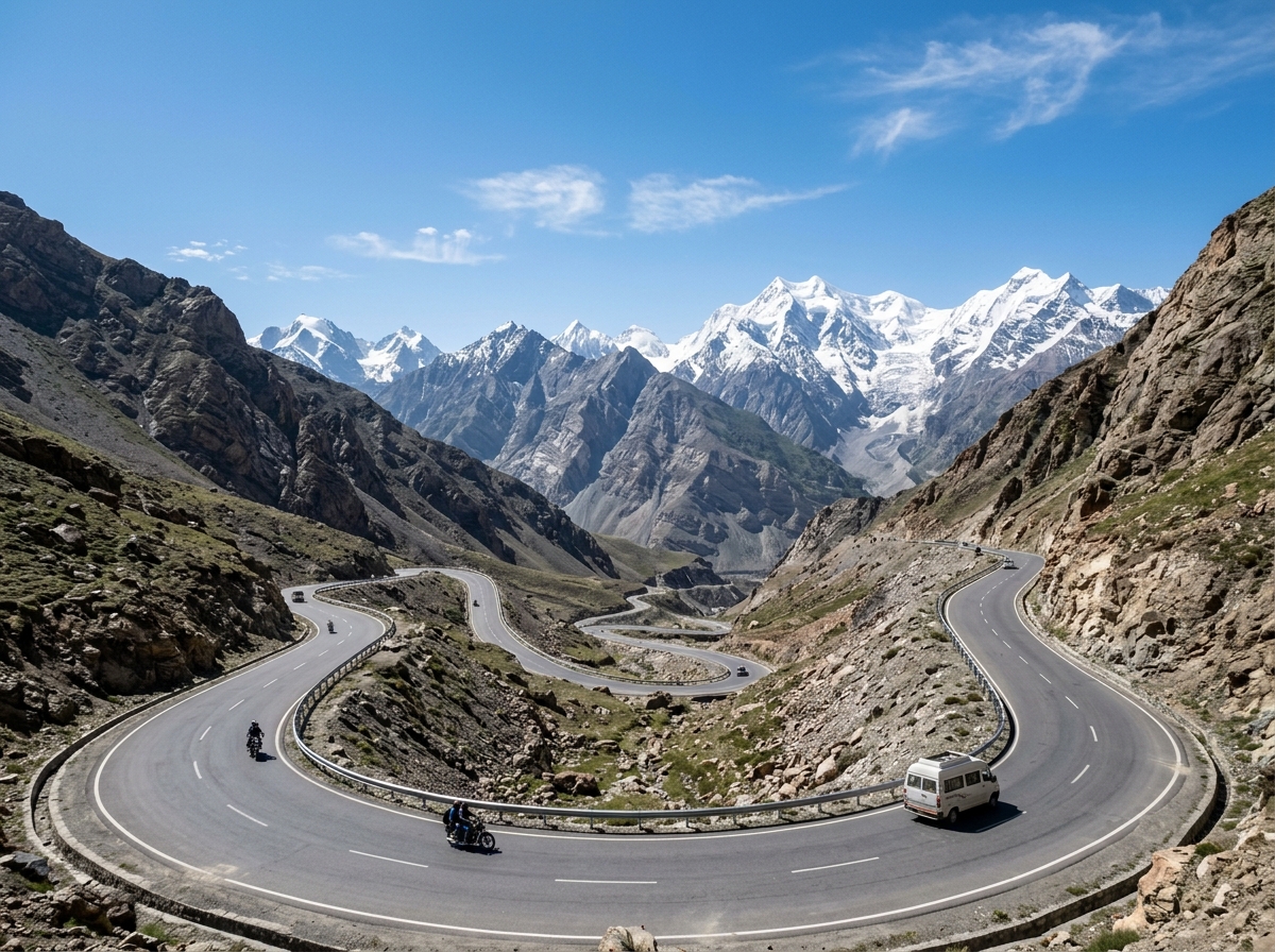 Mountain travel visual