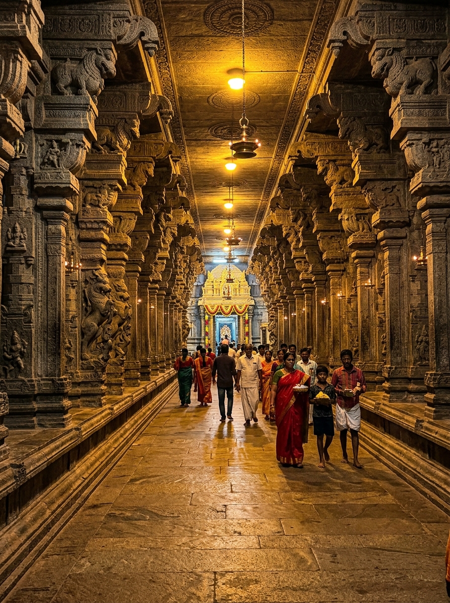 Temple pilgrimage visual